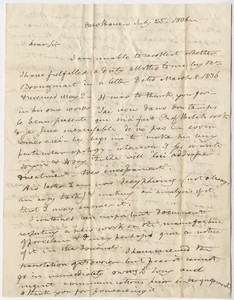 Benjamin Silliman letter to Edward Hitchcock, 1836 July 25
