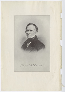 Edward Hitchcock, portrait, facing left