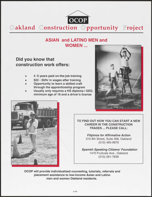 Asian and Latino men and women... : Did you know that construction work offers...