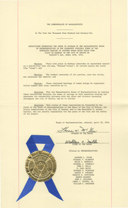 Resolution from the Massachusetts House of Representatives, 1976 April 20