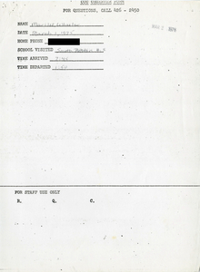 Citywide Coordinating Council daily monitoring report for South Boston High School by Marilee Wheeler, 1976 March 1