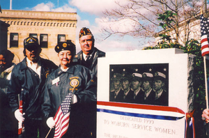 Three veterans in my family observe the dedication of the Woburn Servicewomen Memorial