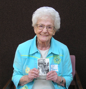 Bella Albert at the World War II Mass. Memories Road Show