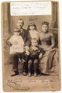 Bartholomew J. Carroll and family