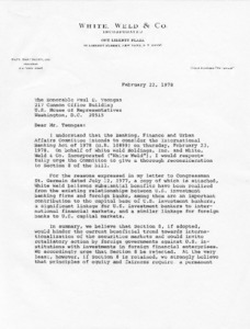 Letter to Paul E. Tsongas from Paul Hallingby