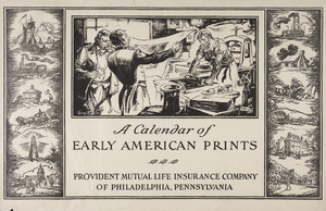 Envelope for the Calendar of early American prints, Provident Mutual Life Insurance Company of Philadelphia, Pennsylvania, 1937