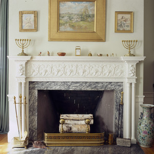 Mantelpiece and fireplace, Phillips House, Salem, Mass.
