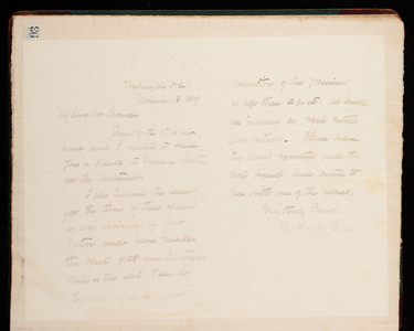 Thomas Lincoln Casey Letterbook (1888-1895), Thomas Lincoln Casey to [Charles T.] Crombe, November 13, 1889
