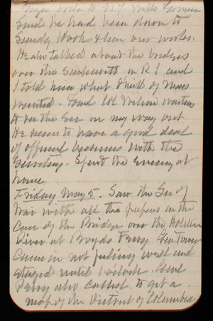 Thomas Lincoln Casey Notebook, February 1893-May 1893, 92, sign order to NY with [illegible]