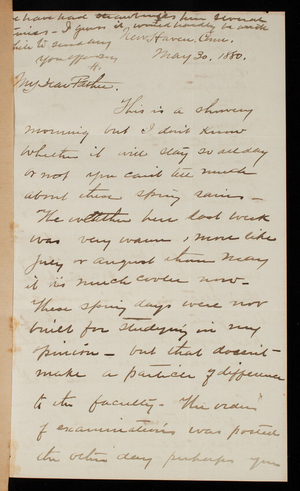 Harry Weir Casey To Thomas Lincoln Casey, May 30, 1880 - Digital ...