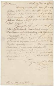 Letter from Thomas Robie to Richard Clarke & Sons, 13 January 1770