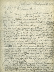 Letter from Benjamin Smith Lyman to John R. Neison