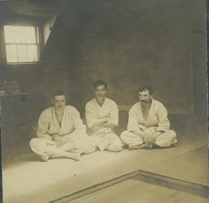 Unidentified American, Yoshiaki Yamashita, and Samuel Hill (from left)