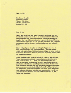 Letter from Mark H. McCormack to Bryan Cowgill