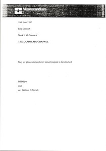 Memorandum from Mark H. McCormack to Eric Drossart