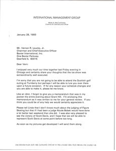 Letter from Mark H. McCormack to Vernon Loucks