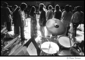 Rear-stage view of the band at the Kohoutek Festival of Consciousness