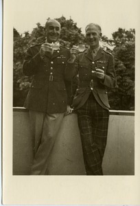 John J. Maginnis and Col. McLennan, drinking tea
