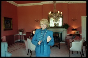 Margaret Heckler, United States Ambassador to Ireland, in her residence