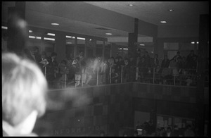 Protest against Dow Chemical Co. and the war in Vietnam at the Student Union, UMass Amherst