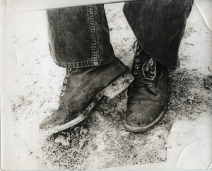Nina Keller's boots, Montague Farm Commune