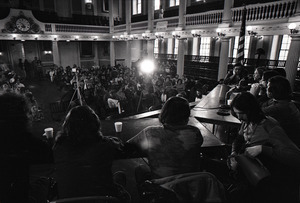 Vietnam Veterans Against the War Winter Soldier Investigation: Faneuil Hall audience from behind panel