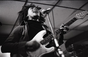 Bob Marley and the Wailers at Paul's Mall: Marley with guitar