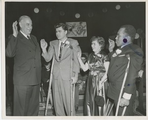 Colonel John N. Smith and clients at Sadie Hawkins Day dance