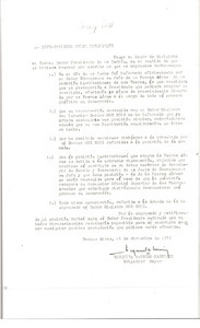 Notes: Alejandro A. Lanusse and Juan Domingo Perón