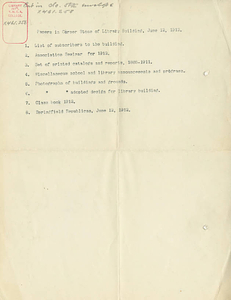 Papers in Corner Stone of Library Building (June 12, 1912) - Digital ...