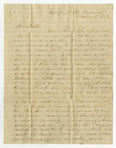 Correspondence between Hampton C. Williams and Lieut. Alexander Chapman Williams, 17th Virginia Infantry