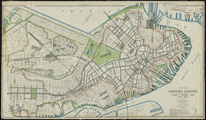 Plan of Boston Proper Showing Changes in Street and Wharf Lines 1795 to 1895
