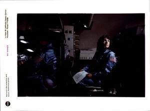 Christa McAuliffe in the Shuttle Mission Simulator