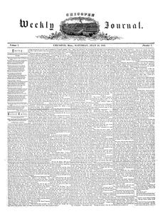 Chicopee Weekly Journal, July 16, 1853