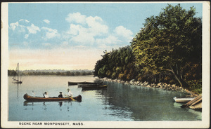 Scene near Monponsett Lake, Hallifax, Massachusetts