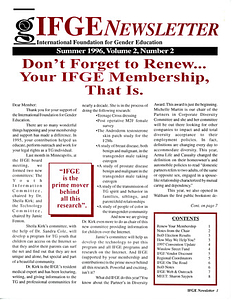 IFGE Newsletter Vol. 2 No. 2 (Summer 1996)