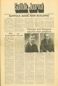 Suffolk Journal article announcing new position for Francis X. Flannery