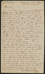 Letter, approximately 1880-1900, C. F. Henningsen to James Jeffrey Roche