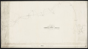 Plan of the extension of the Hanover branch railroad through Pembroke and Duxbury to Kingston.