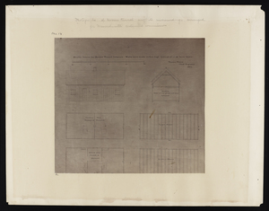 Double house for Hoosac Tunnel laborers: walls were made 12 feet high instead of 10, as here shown