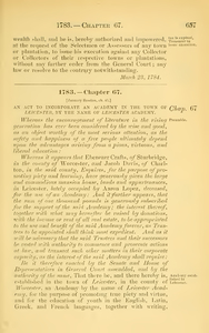 1783 Chap. 0067 An Act To Incorporate An Academy In The Town Of Leicester, By The Name Of Leicester Academy.