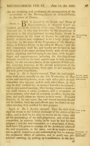 1805 Chap. 0019. An Act Declaring And Confirming The Incorporation, Of ...