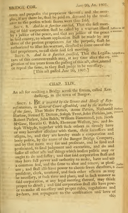1807 Chap. 0044. An act for erecting a Bridge across the stream, called Kenduskeag, in the town of Bangor.