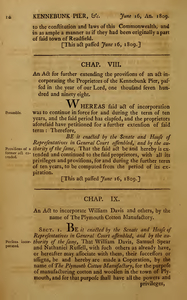 1809 Chap. 0009. An Act To Incorporate William Davis And Others, By The Name Of The Plymouth Cotton Manufactory.