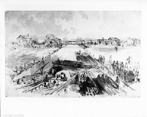 View of the Appomatox Canal (Siege of Petersburg)