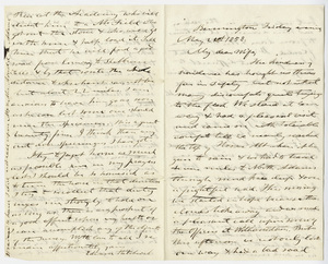 Edward Hitchcock letter to Orra White Hitchcock, 1858 May 21