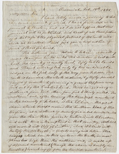 Justin Perkins letter to Edward Hitchcock, 1845 February 14