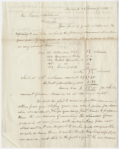 Sidney Morse letter to Edward Hitchcock, 1851 January 18