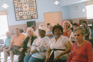 Rehearsal of present day members at the Stoughton Center Council on Aging