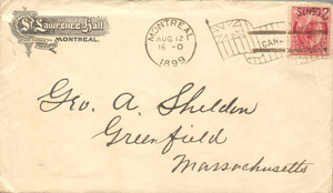 A letter written to George Arms Sheldon from his father, John Sheldon